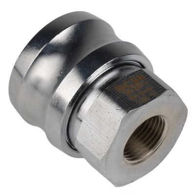 Nito Hose Connector, Straight Threaded Coupling, BSP 3/8in 3/8in ID, 390 bar