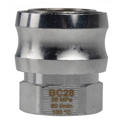 Nito Hose Connector, Straight Threaded Coupling, BSP 3/8in 3/8in ID, 390 bar