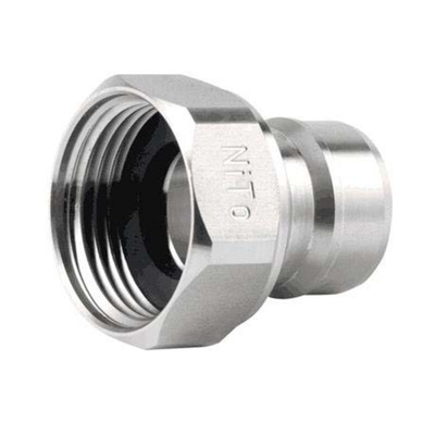 Nito Hose Connector, Straight Threaded Coupling, BSP 1in 1in ID, 25 bar