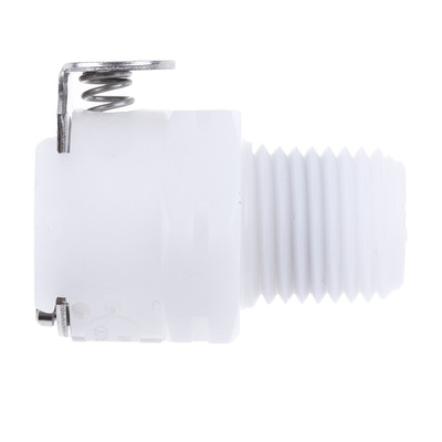 Colder Products Hose Connector, Straight Threaded Coupling, BSPT 1/4in, 8.3 bar