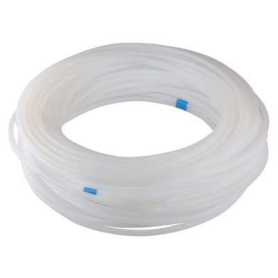 RS PRO Flexible Tube, PTFE, 6mm ID, 8mm OD, Clear, 50m
