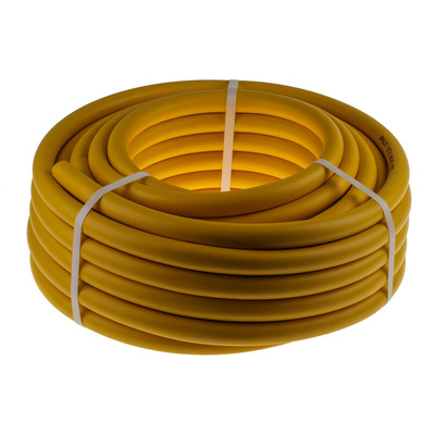 RS PRO Hose Pipe, PVC, 19mm ID, 25.5mm OD, Yellow, 25m