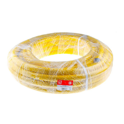 RS PRO Hose Pipe, PVC, 25mm ID, 32.5mm OD, Yellow, 25m