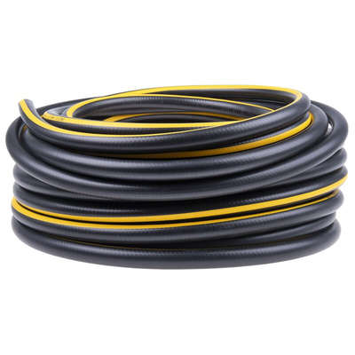 RS PRO Hose Pipe, TPE, 6.3mm ID, 14mm OD, Black, Yellow, 30m
