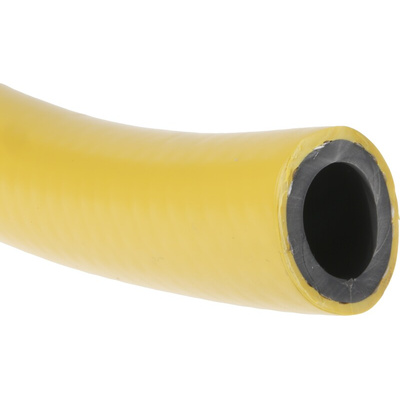 RS PRO Hose Pipe, TPE, 12.5mm ID, 22mm OD, Black, Yellow, 30m