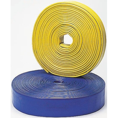 RS PRO Hose Pipe, PVC, 33mm ID, 36.2mm OD, Blue, 20m