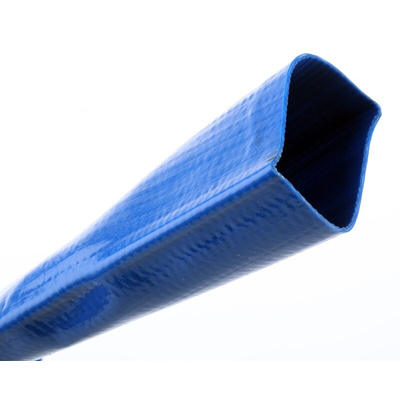 RS PRO Hose Pipe, PVC, 38mm ID, 43.2mm OD, Blue, 10m