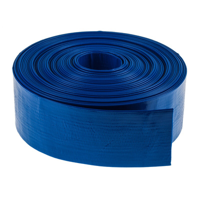 RS PRO Hose Pipe, PVC, 52mm ID, 55.3mm OD, Blue, 20m