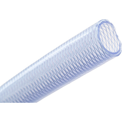 RS PRO Hose Pipe, PVC, 32mm ID, 42mm OD, Clear, 15m
