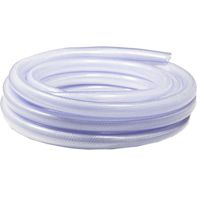 RS PRO Hose Pipe, PVC, 38mm ID, 48mm OD, Clear, 15m