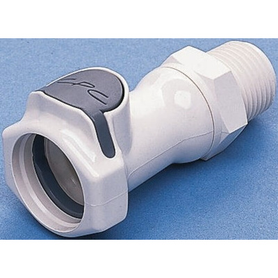 Colder Products Hose Connector, Straight Threaded Coupling, BSPT 3/4in, 8.6 bar
