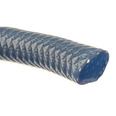 RS PRO Hose Pipe, PVC, 12mm ID, 16.5mm OD, Blue, 25m