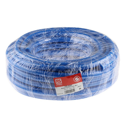 RS PRO Hose Pipe, PVC, 10mm ID, 16mm OD, Blue, 25m