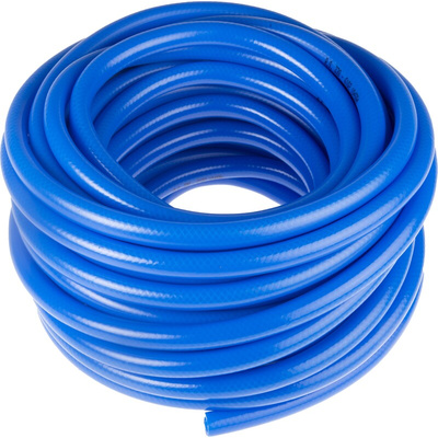 RS PRO Hose Pipe, PVC, 12.5mm ID, 18.5mm OD, Blue, 25m