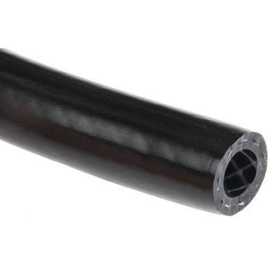RS PRO Hose Pipe, PVC, 8mm ID, 13.5mm OD, Black, 25m