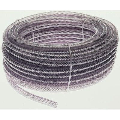 RS PRO Hose Pipe, PUR, 8mm ID, 14mm OD, Clear, 25m