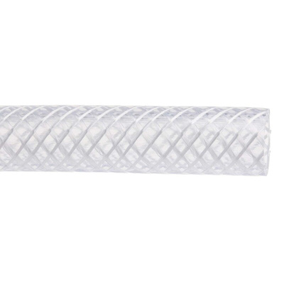 RS PRO Hose Pipe, PUR, 12.5mm ID, 18.5mm OD, Clear, 25m