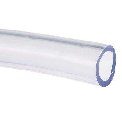RS PRO Hose Pipe, PUR, 12.5mm ID, 19mm OD, Clear, 25m