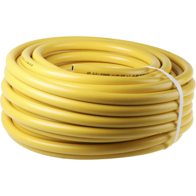 RS PRO Hose Pipe, PVC, 19mm ID, 29mm OD, Yellow, 30m