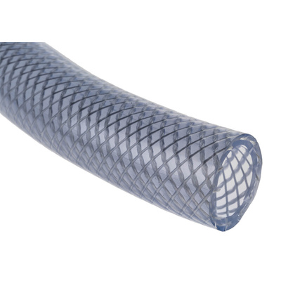 RS PRO Hose Pipe, PVC, 25mm ID, 32.5mm OD, Clear, 25m