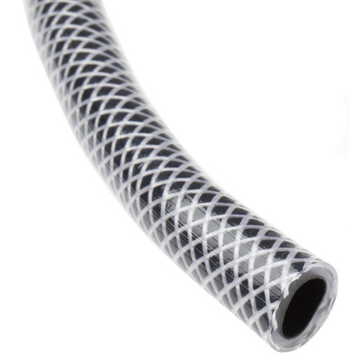 RS PRO Hose Pipe, PVC, 8mm ID, 12mm OD, Black, 30m