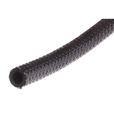 RS PRO Hose Pipe, PVC, 6.3mm ID, 10.5mm OD, Black, 30m