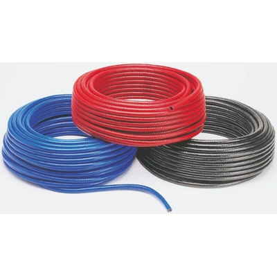 RS PRO Hose Pipe, PVC, 12mm ID, 17mm OD, Black, 30m