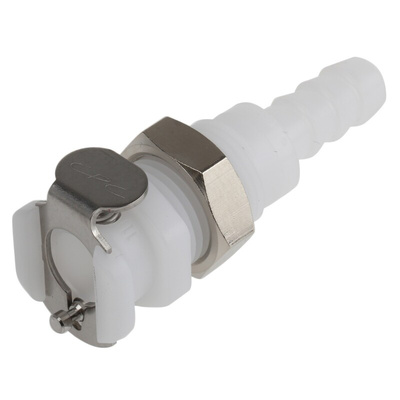 Colder Products Hose Connector, Straight Hose Tail Coupling 1/4in ID, 8.3 bar