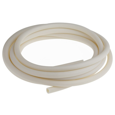 RS PRO Flexible Tube, TPE, 4.8mm ID, 8mm OD, White, 3m