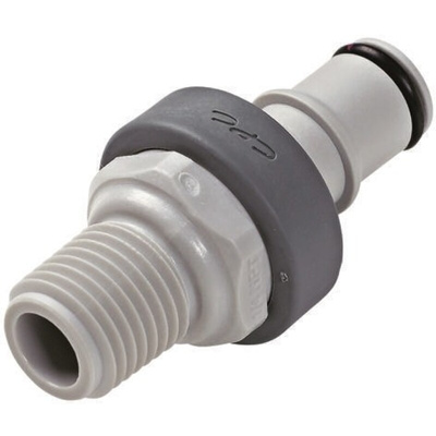 Colder Products Hose Connector, Straight Hose Tail Coupling, BSPT 1/4in, 8.3 bar