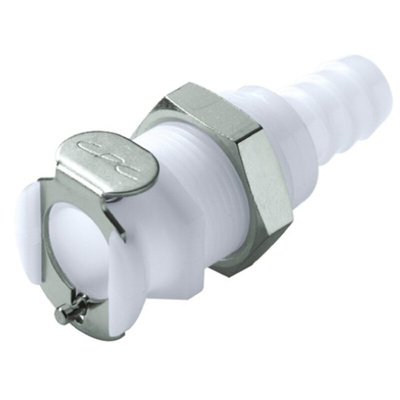 Colder Products Hose Connector, Straight Hose Tail Coupling 1/4in ID, 8.3 bar