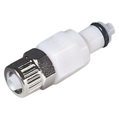 Colder Products Hose Connector, Straight Threaded Coupling, PTF 1/4in 4.3mm ID, 8.3 bar