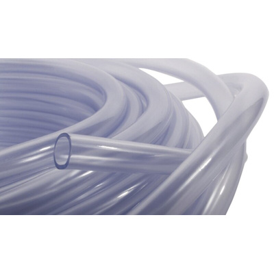 RS PRO Hose Pipe, PVC, 25mm ID, 31mm OD, Clear, 25m