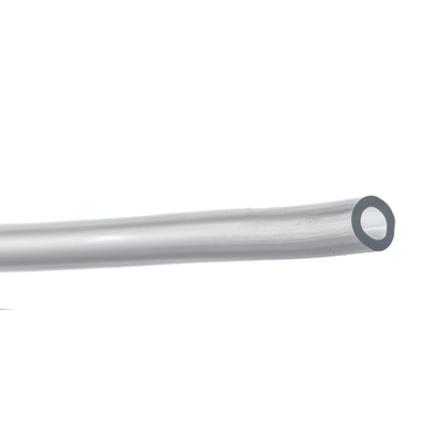 RS PRO Hose Pipe, PVC, 12mm ID, 15mm OD, Clear, 25m