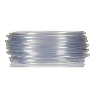 RS PRO Hose Pipe, PVC, 8mm ID, 11mm OD, Clear, 25m