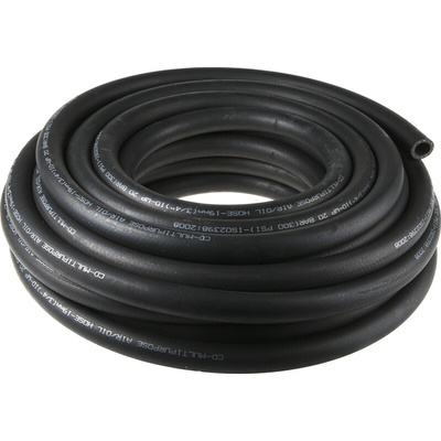 RS PRO Hose Pipe, NBR, 19mm ID, 29mm OD, Black, 25m