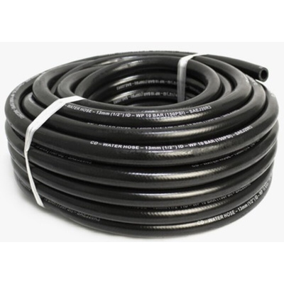 RS PRO Hose Pipe, EPDM, 25mm ID, 34mm OD, Black, 20m