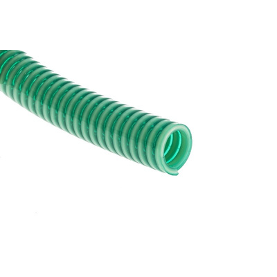 RS PRO Hose Pipe, PVC, 19mm ID, 25.6mm OD, Green, 5m