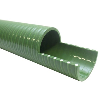 RS PRO Hose Pipe, PVC, 127mm ID, 139.6mm OD, Green, 10m