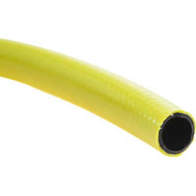 RS PRO Hose Pipe, PVC, 19mm ID, 25.5mm OD, Yellow, 50m