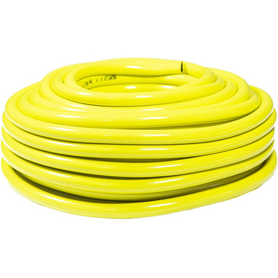 RS PRO Hose Pipe, PVC, 19mm ID, 25.5mm OD, Yellow, 50m
