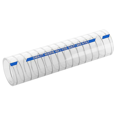 Contitech Armorvin HNA PVC, Hose Pipe, 40mm ID, 49.5mm OD, Clear, 10m