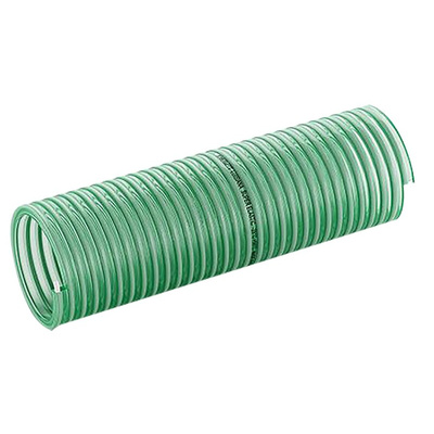 Contitech Luisiana PVC, Hose Pipe, 32mm ID, 39.2mm OD, Green, 30m