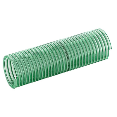 Contitech Luisiana PVC, Hose Pipe, 25mm ID, 31.6mm OD, Green, 5m