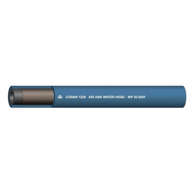 RS PRO Hose Pipe, EPDM, 9.5mm ID, 16.5mm OD, Blue, 25m