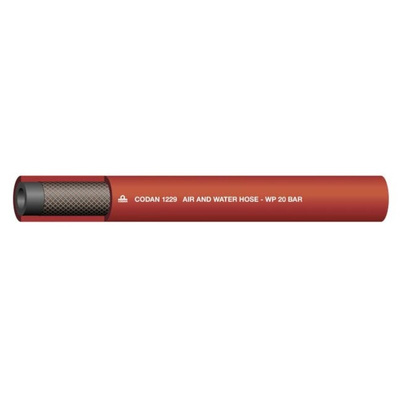 RS PRO Hose Pipe, EPDM, 12.7mm ID, 21.5mm OD, Red, 25m