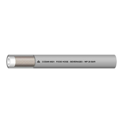 RS PRO Hose Pipe, NBR, PVC, 25.4mm ID, 35.6mm OD, Grey, 25m