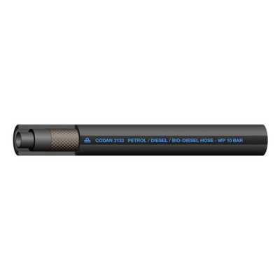 RS PRO Hose Pipe, CPE, FKM, NBR, 7.9mm ID, 14.5mm OD, Black, 25m