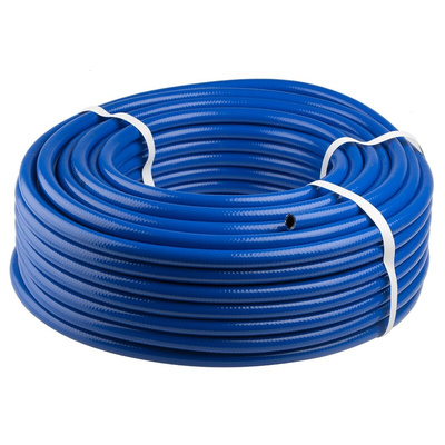 RS PRO Hose Pipe, PVC, 10mm ID, 15.5mm OD, Blue, 50m