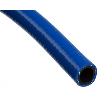 RS PRO Hose Pipe, PVC, 10mm ID, 15.5mm OD, Blue, 50m
